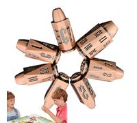 Pallottola in metallo, set, costruzione di precisione in lega di zinco, design resistente e ponderato, tavolo da gioco unico per giochi di ruolo, giochi da tavolo, avventura