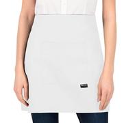 PALLTEX Amaya Vorbinder - Grembiule Unisex Corto da Cucina per Uomo e Donna, per Fai da Te e Pittura - Bianco, Taglia Unica