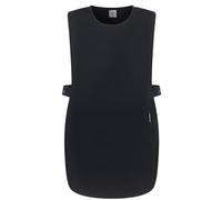PALLTEX Ampato - Grembiule da donna e uomo, con tasche, regolabile, per lavoro, gastronomia, pulizia, parrucchiere e cosmetici, taglie S/M, L/XL, 2XL, Nero , S-M