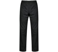 PALLTEX Carlo Pantaloni da Cuoco Uomo con Coulisse e Taglia Elastica EN 1368, Nero, 5XL