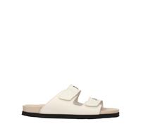 Palm Angels Beige Leather Slippers Sandals - EU40/US7