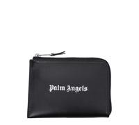 Palm Angels Black Leather Cardholder