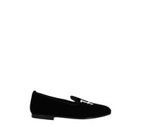 Palm Angels Black Velvet Slip-On Loafers - EU37/US7