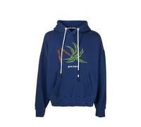 Palm Angels Blue Cotton Sweatshirt - S