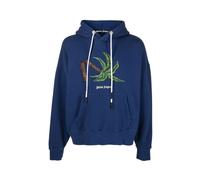 Palm Angels - Broken Palm Hoodie - - Sweatshirts & Hoodies - Uomo - Blu - S