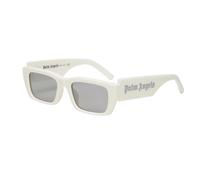 PALM ANGELS Unisex PERI006 Palm 0172 White mirror silver Occhiali da sole outlet Acetato Bianco Argento Squadrata Normale Specchiato