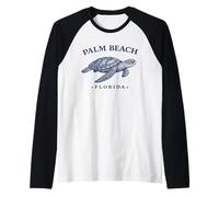 Palm Beach, Florida, Design con Tartarughe Marine, Palm Beach FL, Immersioni subacquee Maglia con Maniche Raglan