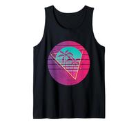 Palm Geometric Vaporwave Retrowave Anni '80 Ritorno al Canotta