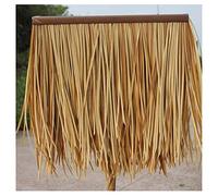 Palm Thatch Roll Simulazione Thatch Pe Paglia Artificiale Prevenzione Antisettico Isolamento Tetto Erba Scenica Padiglione Decorazione Erba Finta Thatch Roll PE(Yellow a,6pcs)