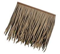 Palm Thatch Roll Simulazione Thatch PVC Paglia Artificiale Prevenzione Antisettico Isolamento Tetto Erba Scenica Padiglione Decorazione Palma Erba Rotolo Di Paglia(Yellow b,15pcs)