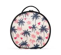 Palm Tree Anime Valentinoiletry Bag verticale autoportante leggera borse da viaggio per le donne con divisori regolabili 28 cm