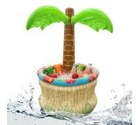 Palm Tree Shape PVC Drink Cooler Ice Container Summer Party Beverage Tub Bu