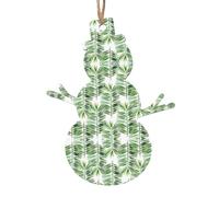 Palm Tree1 Ornamenti natalizi in legno da appendere all'albero di Natale, decorazione natalizia per feste in casa