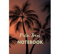 Palm Trees at Sunset: Dotted Notebook