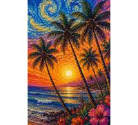Palm Trees at Sunset Journal, 6x9 120 pages Hardback