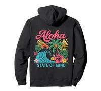 Palma da Donna Aloha State of Mind Retro Wave Hawaii Beach Felpa con Cappuccio