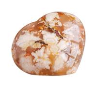 Palma Di Agata Di Ciliegia - Crystal Naturale, Pietra Per Tasca Per Il Cuore | Pietra Di Energia Della Meditazione Di Guarigione Spirituale, Artigianato Di Binning Da Collezione Intagliato A Ma