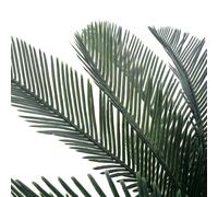 Palma di Cycas Artificiale con Vaso Verde 125 cm