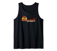 Palma di Santa Monica California Beach Vintage Retro Style Canotta