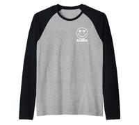 Palma Hawaiana Aloha Happy Face Vacation Design Maglia con Maniche Raglan