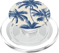 Palma, Palme Blu, Boho Costiera Estate PopSockets PopGrip per MagSafe