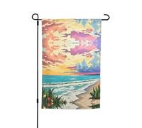 Palma Tramonto Stampa Ogni Occasione Giardino Tutte Le Stagioni Outdoor Bandiera Yard Decor Per Patio Bandiere