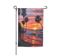 Palma Tramonto Stampa Ogni Occasione Giardino Tutte Le Stagioni Outdoor Bandiera Yard Decor Per Patio Bandiere