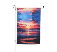 Palma Tramonto Stampa Ogni Occasione Giardino Tutte Le Stagioni Outdoor Bandiera Yard Decor Per Patio Bandiere