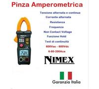 Palmare Digitale Pinza Amperometrica Multimetro AC DC 600V 200A