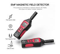 Palmare for il rivelatore di radiazione del campo elettromagnetico EMF. Meter Famiglia Precise Forno a microonde Forno a microonde Tester di radiazioni del computer,Multifunzionale(Rot)