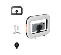 Palmare Per Ring Light USB-C Powered Portatile Selfie Luce 3600MAh Batteria 4 ore di durata Luminosità regolabile 2500-6500K Live Streaming Lampada per videoconferenza (A)