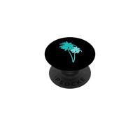 Palme Blu Aqua Turchese PopSockets PopGrip Adesivo
