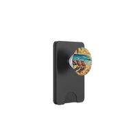 Palme del paradiso tropicale al tramonto Ocean Beach Opere d'arte PopSockets PopWallet per MagSafe