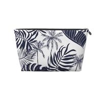 Palme tropicali foglie Silhouette hawaiana, Borsa da toilette Borsa per trucco Borsa per cosmetici Borsa da toilette da viaggio portatile