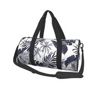 Palme tropicali foglie Silhouette hawaiana, Borsone da viaggio di grande capacità Borsa rotonda Borsa da viaggio sportiva Borsa da viaggio Borsa da fitness