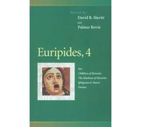 Palmer Bovie Euripides, 4 (Tascabile) Penn Greek Drama Series