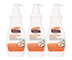 Palmer's Lozione Corpo Esfoliante Rigenera 400 ml x 3