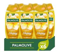 Palmolive Bagnoschiuma Aroma Essence Forever Happy 6x500ml I Con tecnologia di profumazione per migliorare l'umore I 95% di ingredienti di origine naturale* I Vegano I Bottiglia riciclabile