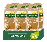 Palmolive Bagnoschiuma Thermal Spa Smooth Butter 500ml x 6 | Gel Doccia con Burro di Karitè e Vaniglia | Docciaschiuma con 95% di ingredienti di origine naturale* | olio essenziale naturale al 100%