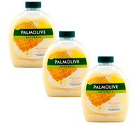 Palmolive Naturals Sapone LATTE & MIELE RICARICA 3 x 300 ml con Profumo di Miele