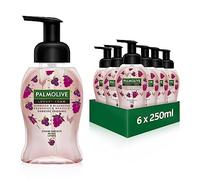 Palmolive Sapone Luxury Foam, lampone e mirtillo, 6 x 250 ml, sapone schiumoso per la pulizia delicata delle mani