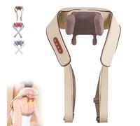 Palmory Neck & Shoulder Massager, Neck and Back Massager with Heat, 3-speed Mode Adjustment, Rechargable for Back Waist Leg Use, Massage Gift for Mom Dad Birthday Mothers Fathers Day (Coffee)