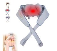 Palmory Neck & Shoulder Massager, Neck and Back Massager with Heat, 3-speed Mode Adjustment, Rechargable for Back Waist Leg Use, Massage Gift for Mom Dad Birthday Mothers Fathers Day (Blue)