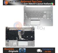 Palmrest con tastiera ITA compatibile con HP 15s-er 15s-er1000 Argento