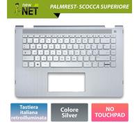 Palmrest con tastiera ITA compatibile con HP Pavilion x360 14-ba1xx Argento