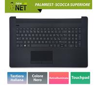 Palmrest con tastiera ITA e touchpad compatibile con HP 17t-by3xx backlit Nero