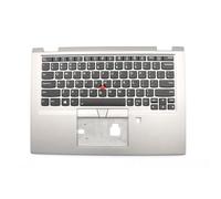 PalmRest e Tastiera del Computer Portatile per Lenovo ThinkPad X390 Yoga 02HM716 02HM717 Inglese USA con retroilluminazione Maiuscolo Nuovo