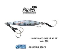 PALMS SLOW BLATT CAST UP 40 GR COL MG530 SILVER GLOW 88 MM METAL JIG SLOW PITCH