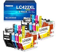 Palmtree LC422XL Cartucce Compatibili con Brother LC422 LC-422XL LC-422VAL Multipack per Brother MFC-J5340DW MFC-J5740DW MFC-J5345DW MFC-J6940 MFC-J6540DW MFC-J5340DWE MFC-J6540DWE (Confezione da 8)