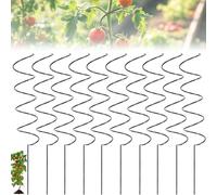 Palo a spirale per pomodoro, paletti a spirale per piante rampicanti, supporti per piante rampicanti, supporti per piante per pomodoro rosa vite (10 pezzi)
